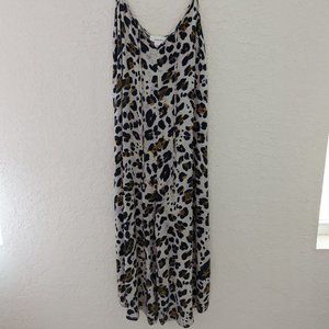 Urban Romantics Leopard Print Jumper Romper Size M